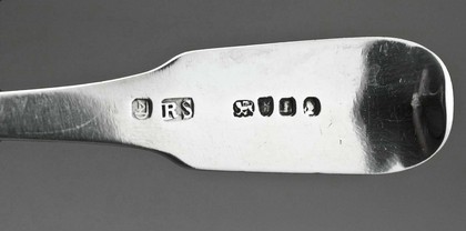 Chinese Export Silver Tablespoon - Indian Colonial Retailers Mark, Linchong